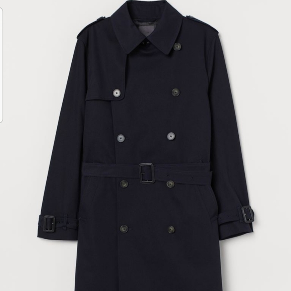 H&M Jackets & Blazers - H&M Cotton Twill Trench Coat